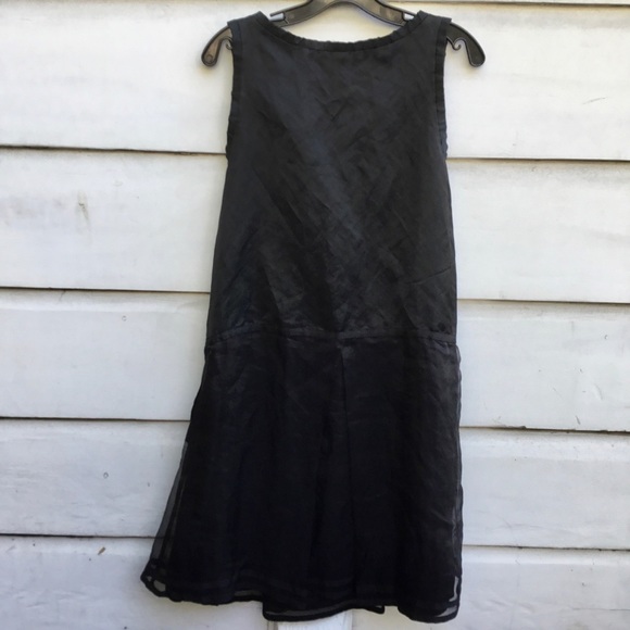 Biya Johnny Was sleeveless black beaded  dress S - Picture 5 of 8